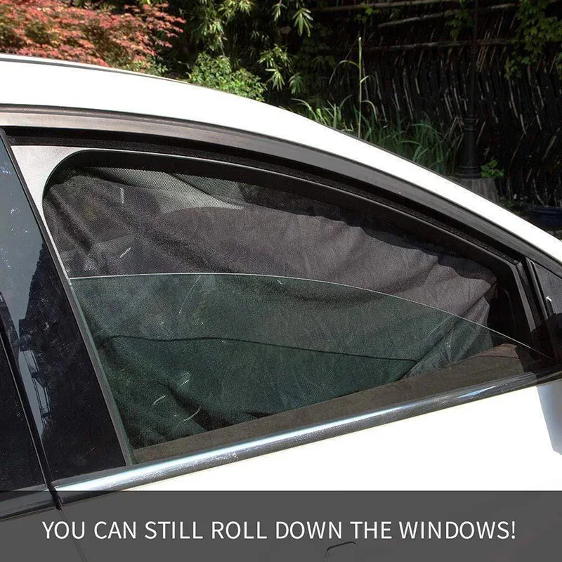 

Car Window Cover Sunshade Sun Shade Curtain UV Protection Shield Pair Visor Mesh Solar Mosquito Dust Protection Car-covers