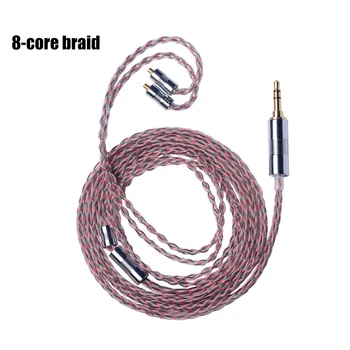 

FDBRO 16 Core Silver Plated HIFI Upgrade Cable 3.5/2.5/4.4mm Plug MMCX/2Pin Connector Data Cable