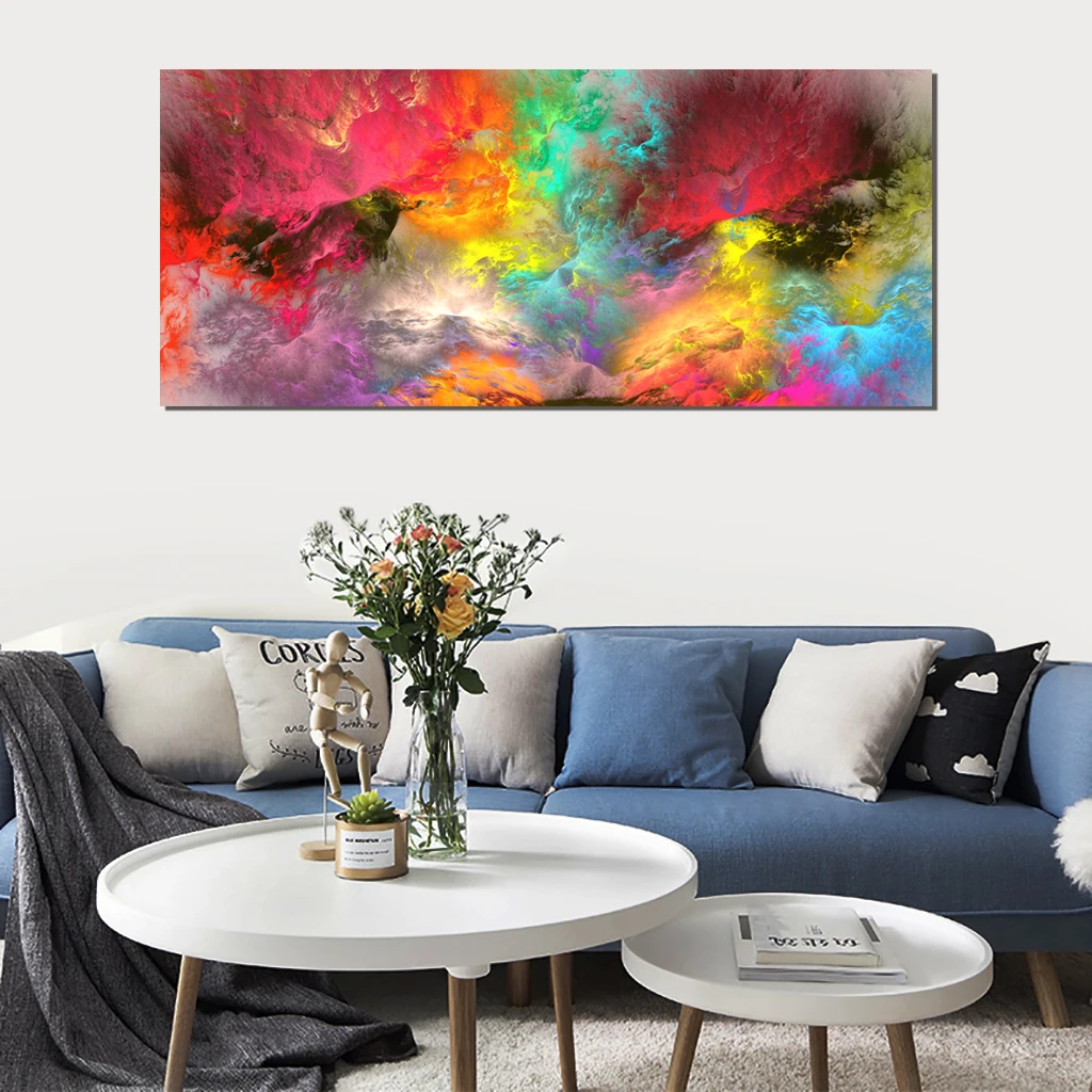Абстрактная живопись Цвет узор холст Картины Wall Art Для Гостиная на холсте