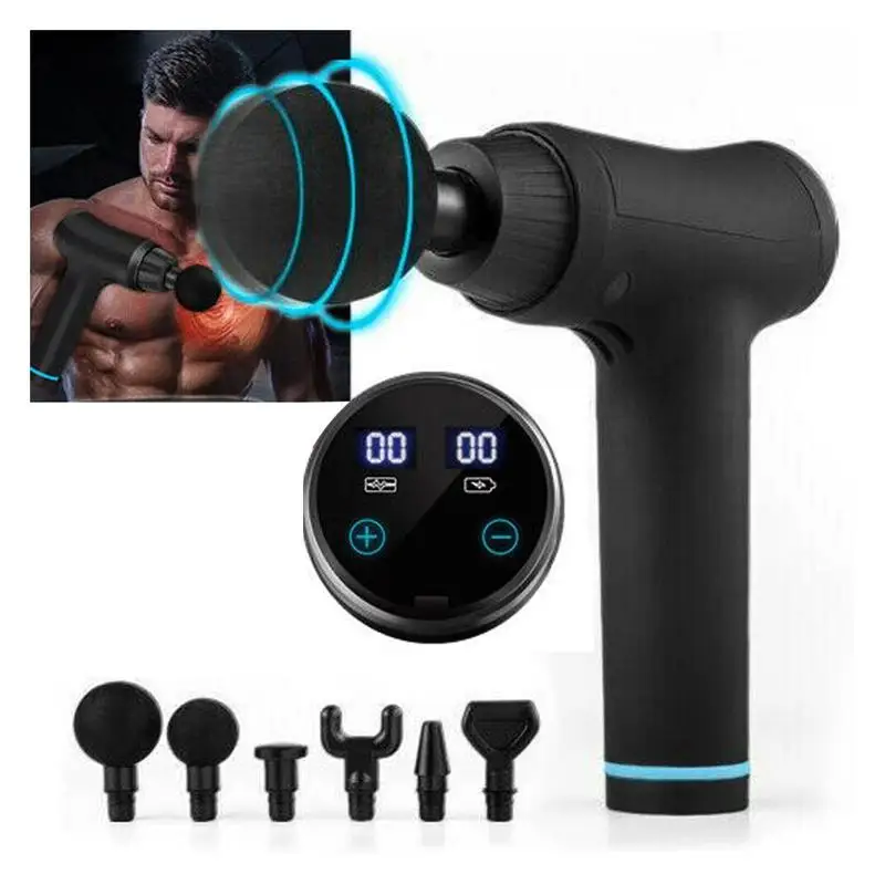 

Tissue Massage Gun Muscle Massager Muscle Pain Management After Training Exercising Body Relaxation Slimming Shaping Relief Tool