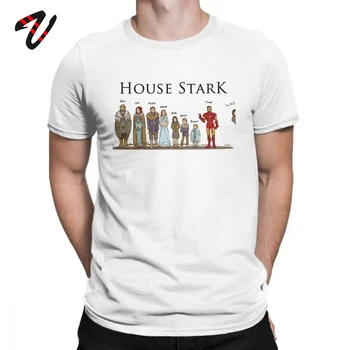 

Men T-Shirts Game of Thrones Tshirt House Stark Family Members Winterfell Retro Short Sleeve Tops Cotton Tees Plus Size T Shirt