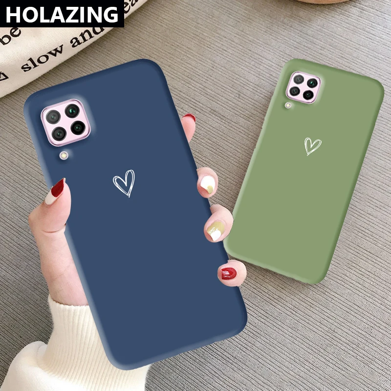Силиконовый чехол с сердечками для Huawei Nova 7i 6 7 SE 5T 5 5i Pro 4 4E 3E 3i 3 Colorul милый