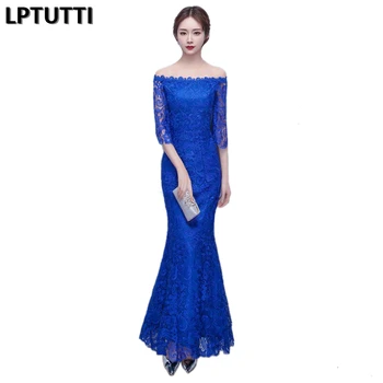 

LPTUTTI Lace embroidery New For Women Elegant Date Ceremony Party Prom Gown Formal Gala Events Luxury Long Evening Dresses