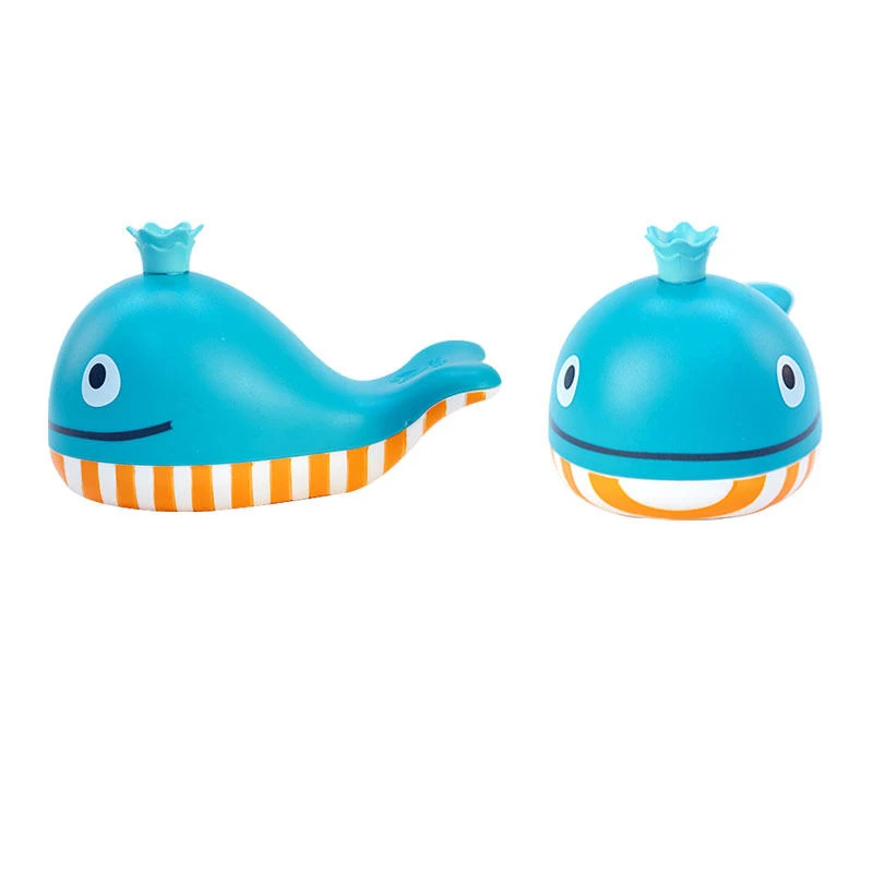 Hape Детские Игрушки для ванны синий кит мягкий резиновый Спрей Вода выдавливает