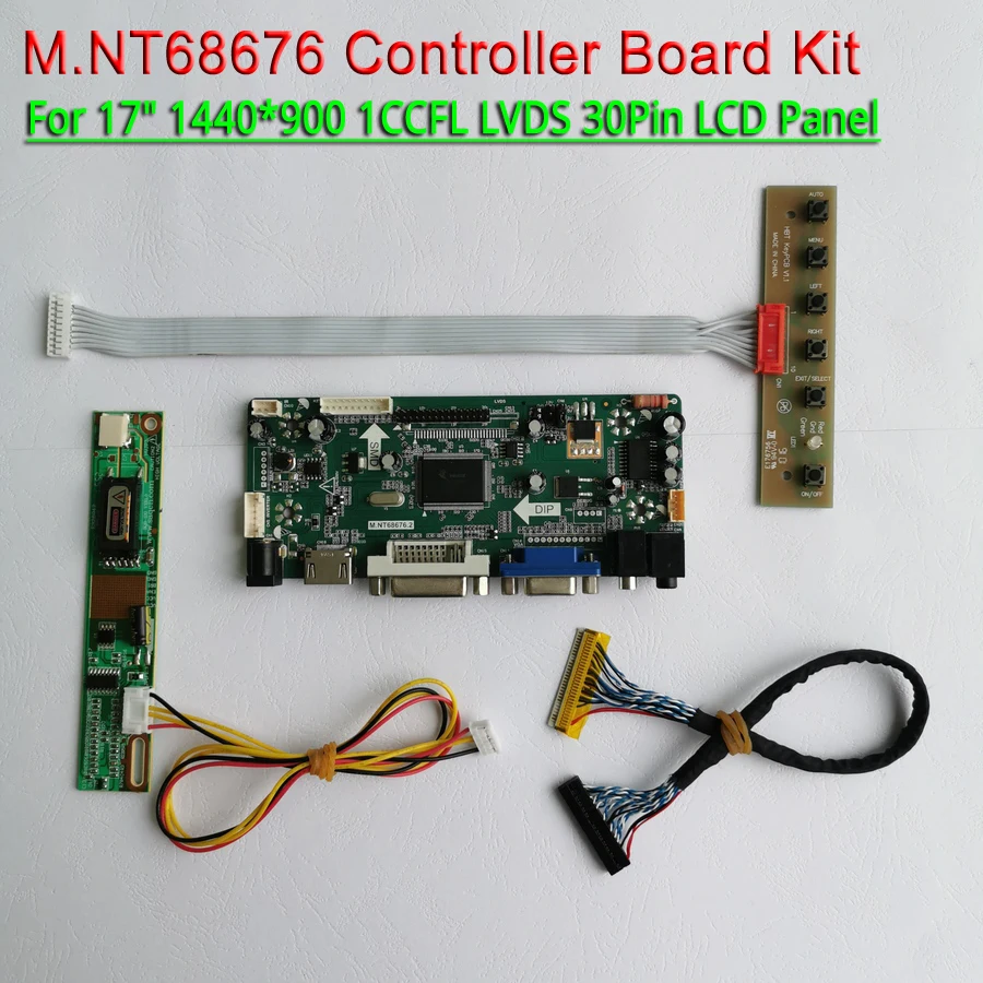 Плата контроллера ЖК-дисплея для B170PW01 B170PW03 1440*900 VGA + DVI 17 дюймов инвертор 1CCFL LVDS