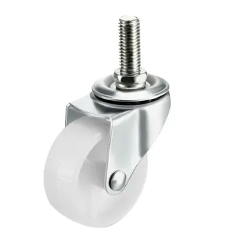 

uxcell 2pcs 2 Inch Swivel Caster Wheels PP 360 Degree M10 x 25mm Threaded Stem Caster Wheel, 44lb Capacity Each
