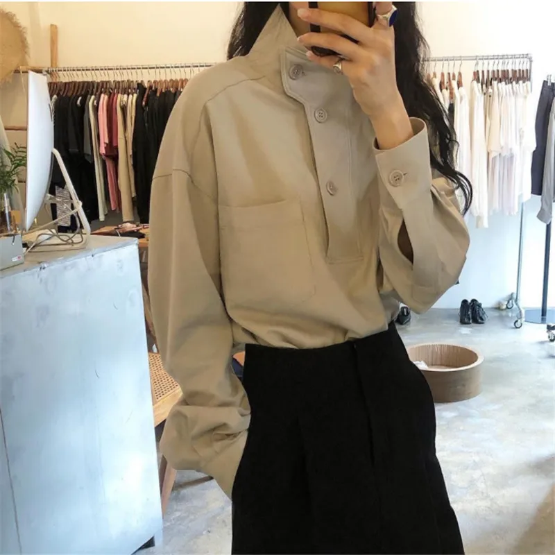 

New Womens Blouses Summer Tops Femme Casual Women Shirt long Sleeve Cotton Girls women Blouse Plus Size Blusas Solid Slim Sexy