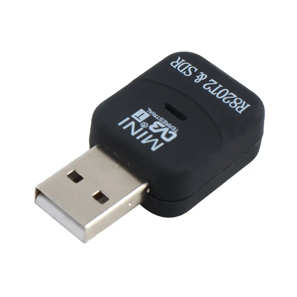 USB Mini DVB-T RTL-SDR Realtek RTL2832U &amp R820T тюнер приемник ключ MCX вход FM и DAB адаптер для |