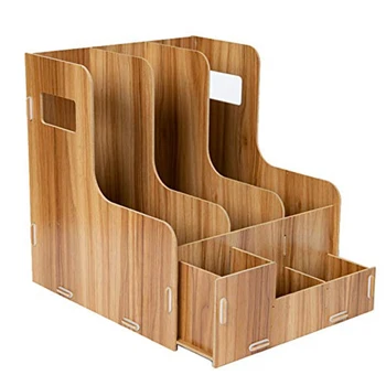 

Wooden Desk Top Tidy Office Stationery Organizer Office Supplies Rack Home Desk Organizer Holder