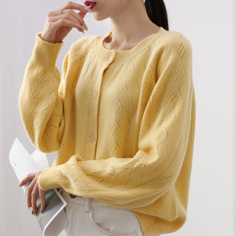 Hot Sale Women Jackets Loose 100% Pure Wool