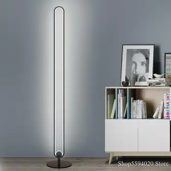 

Modern Circular Floor Lamp Acrylic Lampshade Vertical Led Floor Lamp for Living Room Bedroom Standing Lamp European Floor Lamp