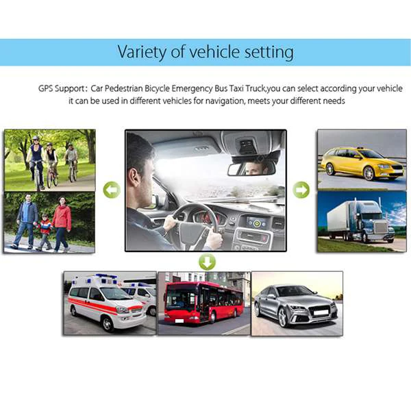 9 Inch Auto Kapazitiven Bildschirm Gps Navigator 8G 256M MP3/MP4 Spieler Fahren Voice Navigator