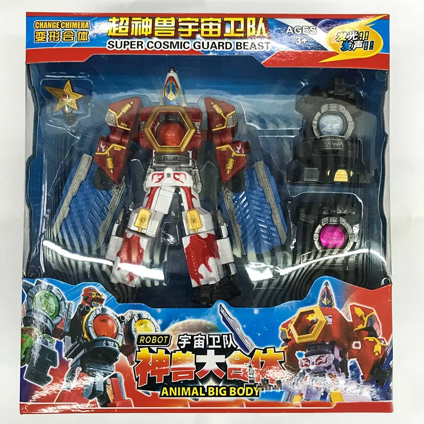 Megazords UCHU SENTAI KYURANGER Transformation Robot Dinosaur Rangers Toys Action Figures For Children Christmas Gifts