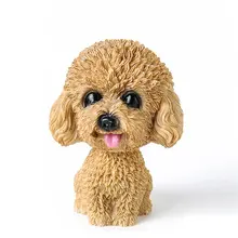 Голова собаки приборной панели автомобиля кукла Авто качающаяся Голова Украшения кивая собака автомобиль интерьера украшение подарок