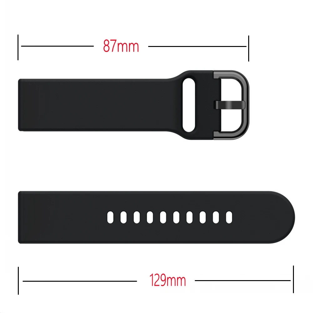 Ремешок силиконовый для Xiaomi Amazfit Bip мягкий резиновый браслет смарт часов Huami bip 20