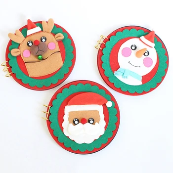 

Home Decoration Album Baby Growth Album DIY Handmade Paste Album Round Christmas Gift Album