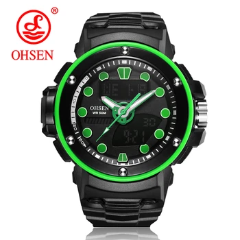 

Sport Watch Men OHSEN Top Brand Mens Watches Military Army S Shock 50m Waterproof Wristwatches Fashion Clocks Relogios Masculino