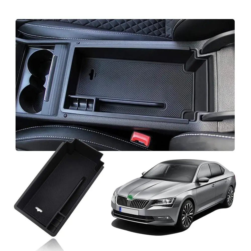 RUIYA ящик хранения в подлокотнике автомобиля Skoda Superb 2017 2018 2019 2020 автомобильный