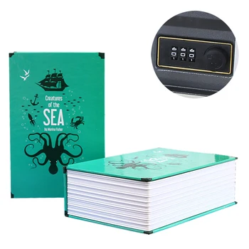 

Password Box Safe Simulation Book Mini Home Password Code Book Safe Saving Pot Storage Box Book Password Box Craft #CW