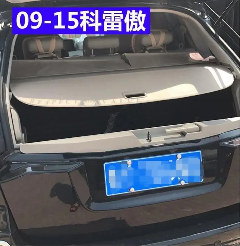 For Rear Trunk Cargo Cover Security Shield For Renault Koleos 2008 2009 2010 2011 2012 2013 High Qualit Auto Accessori