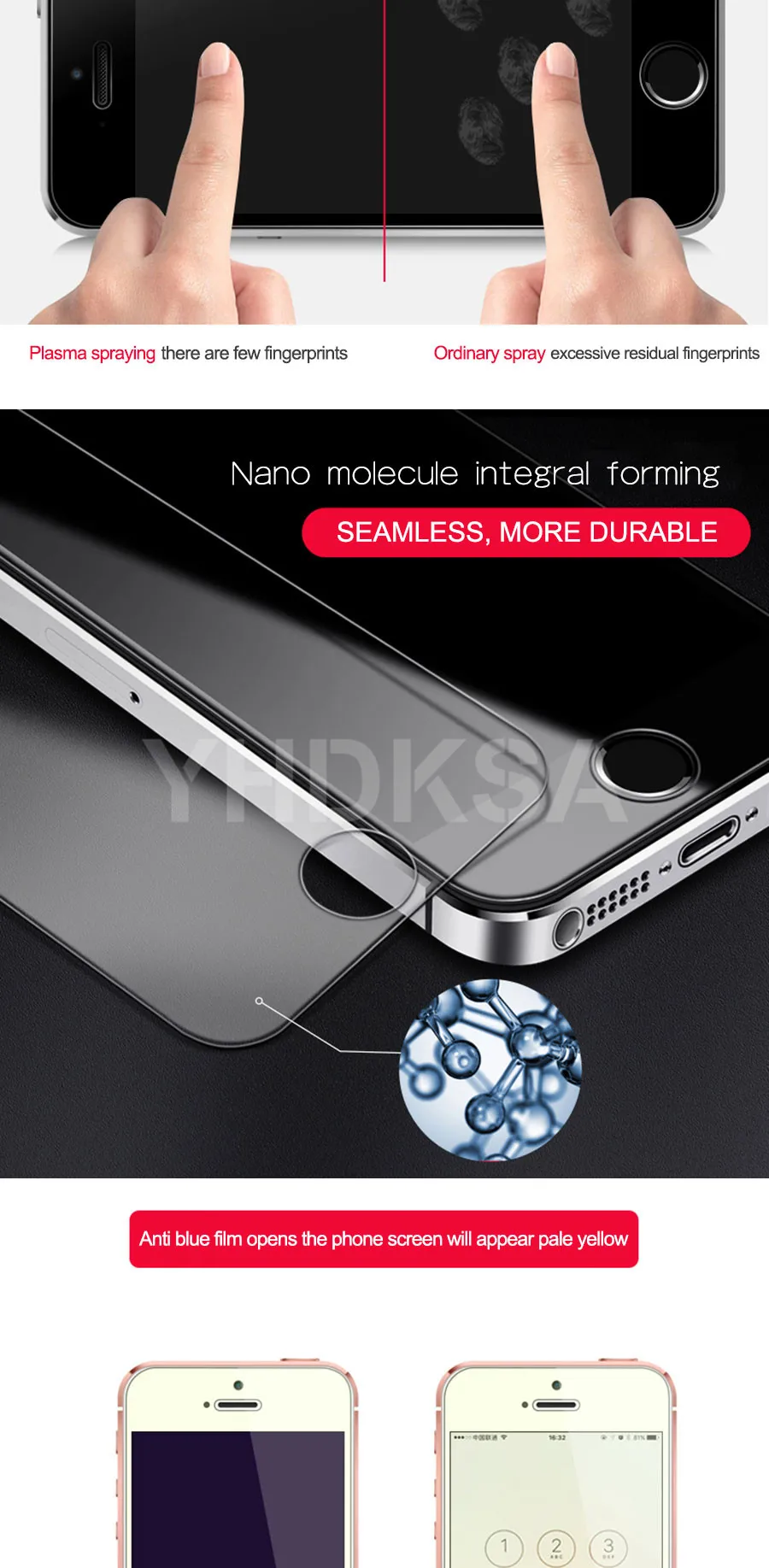 9D Защитное стекло для iPhone 5S 5 5C SE закаленное защитное стекло для Apple iPhone SE 4 защитная пленка