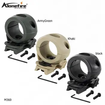 

AloneFire M360 big size Tactical Flashlight Mount Clip for Helmet Rails Single Clamp Rack Adaptor Mount Holder for Torch Clip