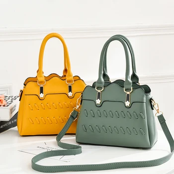 

Women Handbags Pu Leather Beading Solid Color Lady Casual Fashion Pink Black Party Hand Tote Shoulder Crossbody Bag Female