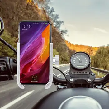 

Handlebar Cycling Stand Bracket Aluminum Alloy Adjustable Phone Bracket Rear View Mirror Phone Holder