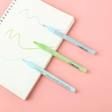 Stylos marqueurs à base d'eau 24 couleurs, ensemble étanche pour étudiants, stylos d'art, papeterie de bureau, marqueurs Kawaii, fournitures de marqueurs de peinture