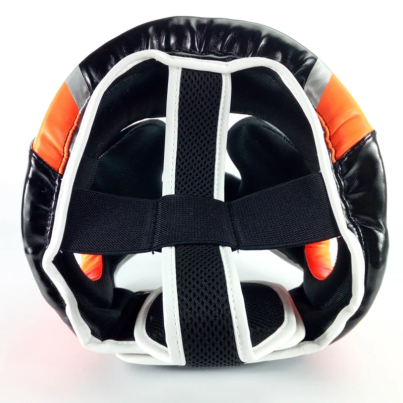 Sports MMA Muay Thai Sanda Full-Covered Boxing Helmet PU Leather Training Sparring Boxing Headgear Gym Equipment Head Guard