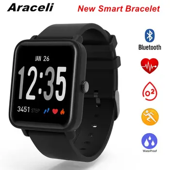 

Heart Rate Monitor Smart Bracelet Watch Alarm Clock Activity Tracker SmartBracelet Passometer Wristband Band Smart Bracelet Q18