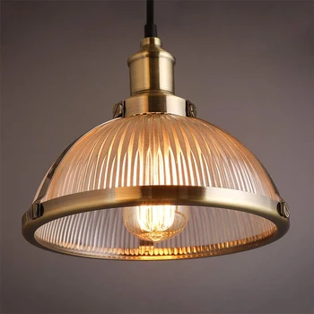 

Vintage Hanging Lamp Pendant Lights Shade Loft Luminaire Suspension Led Pendant Lamp Fixtures Glass for Dining Room Office E27
