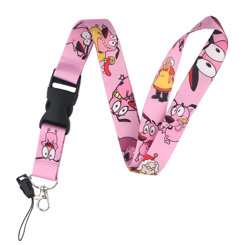 PC244 отвага трусливый брелок для собак Lanyards держатель удостоверения личности ID карта пропуск для спортзала мобильный держатель Бейджа ключевой ремень