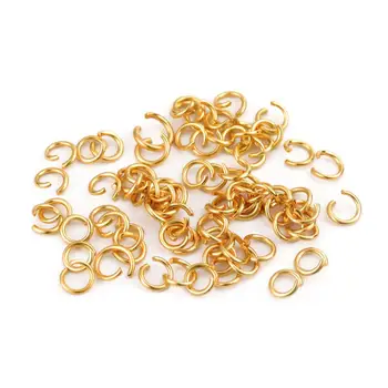 

200Pcs 3-12mm Gold Silver Plated Stainless Steel Split Rings Open Jump Rings for Jewelry Making DIY Necklace Crafts Accessories