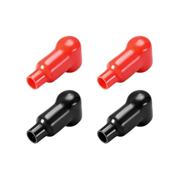 

uxcell Battery Terminal Insulating Rubber Protector Covers for 30mm Terminal 15mm Cable Red Black 2 Pairs
