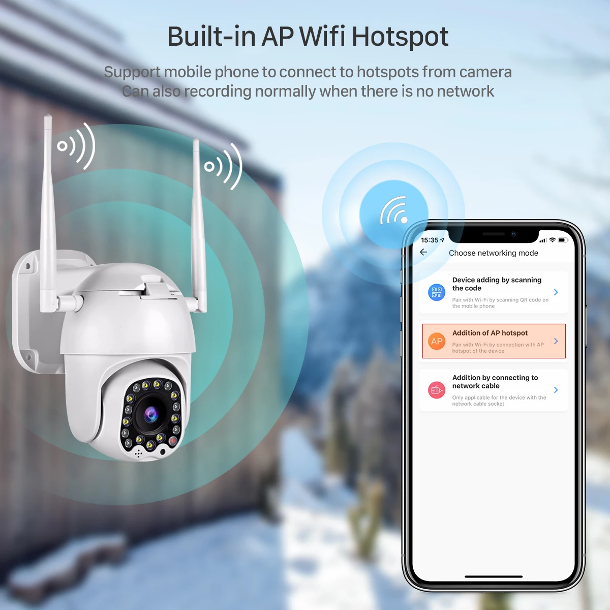 Автоматическое отслеживание домашней безопасности IP камера 1080P облако Wifi PTZ камера Открытый 2MP4X цифровой зум скорость купольная камера