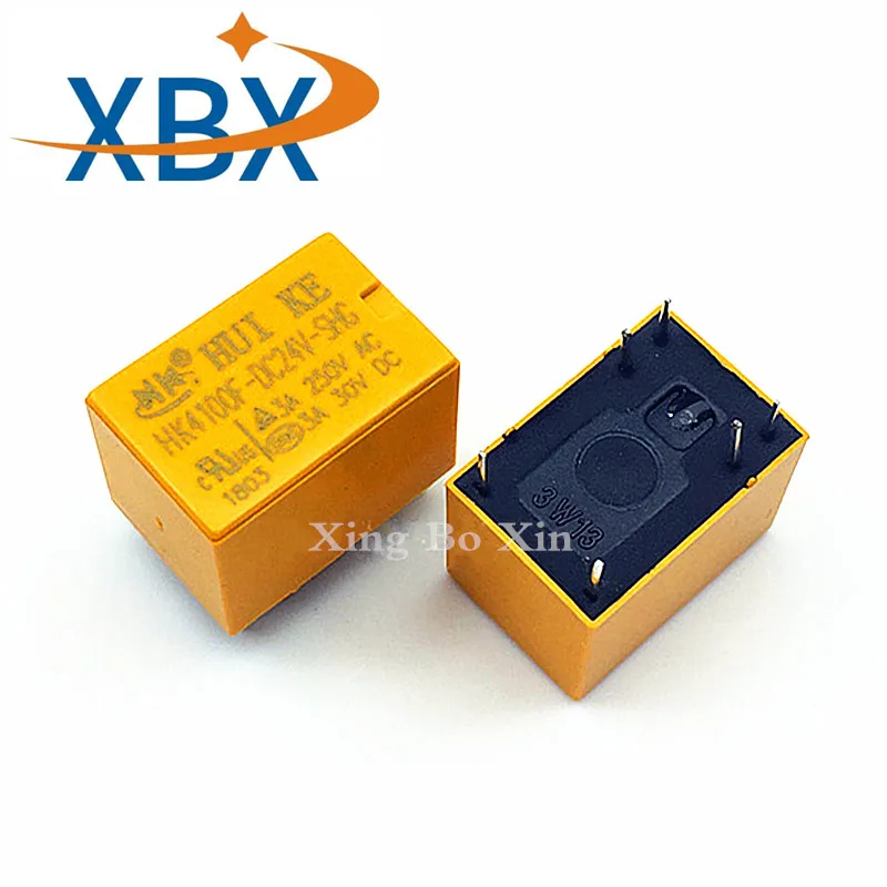 100% новое оригинальное реле HK4100F DC24V SHG 24VDC 3A 250VAC 6pin HUI KE HK4100F|Реле| |