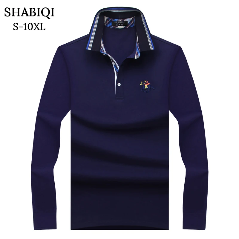 Светодиодная яркая брендовая Новая мужская рубашка поло хлопковая с длинным