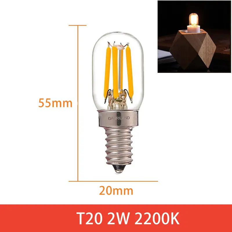 Ganriland Led Candle E12 Light Bulb E14 Effect Dimmable Bulb C7 T22G 1W For Lighting Ampoule US Version 110V EU Version 220V - Image 9