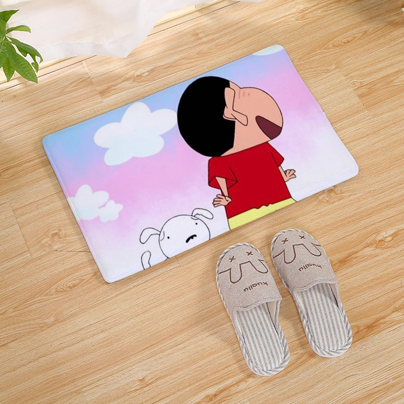 Мультфильм Crayon Shinchan принт домашний Коврик для двери стелька для кухни ковер для дома и улицы Добро пожаловать ванная комната Противоскользящие коврики 80 см - Цвет: 24