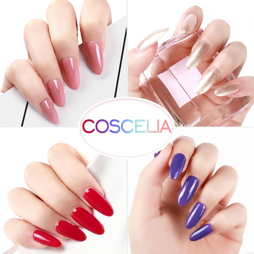 COSCELIA 36 Вт Светодиодный УФ-лампы для ногтей с 6/10/12 Гель-лаков лак для ногтей маникюрный набор для нейл-арта, все для маникюра Набор инструментов