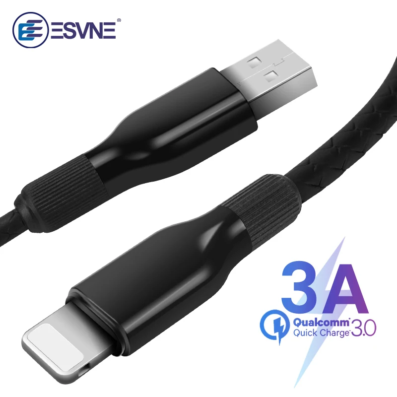

ESVNE 1M Fast Charge Micro Usb Cable For Xiaomi Usb Type C Cable For Huawei Fast Charging Cable Usb 3.0 For iphone Smartphone