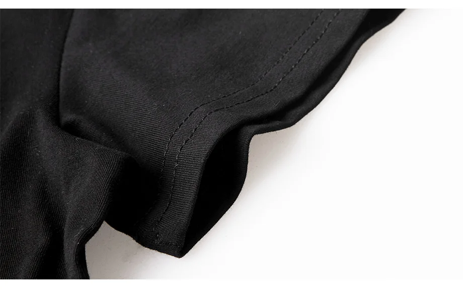 DONAMOL летняя новая модная свободная черная футболка размера плюс, стразы, короткий рукав, Женская Повседневная футболка