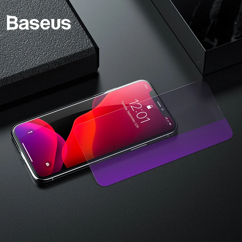 

Baseus Transparent Full-Glass Film 2Pcs 0.3mm Thin Curved Tempered Screen Protective Film For iPhone 11 Pro Max X XS XR 8 8Plus