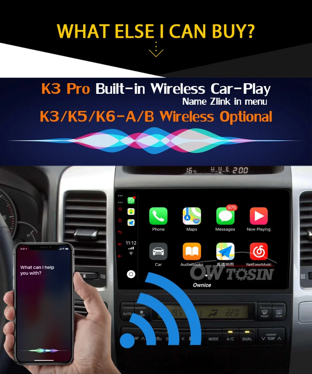 Clearance 360°Panoramic Android 9.0 4G+64G SPDIF DSP CarPlay Car Multimedia GPS Radio Player for Toyota LAND CRUISER Prado 120 2003-2009 32