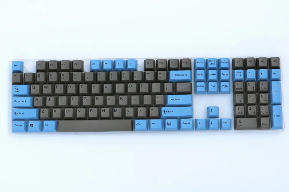 Синий и серый микс keycap 108/133 клавиш PBT Вишневый профиль краситель-сублимированный MX Переключатель для механической клавиатуры keycap не клавиатура