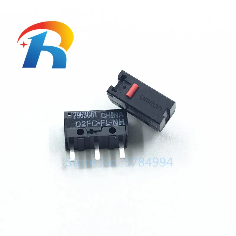 10 шт. мышь OMRON micro switch D2FC-FL-NH подходит для Steelseries Rival 100 300 KANA KINZU Logitech Microsoft IO1.1 IE3.0 RAZER |