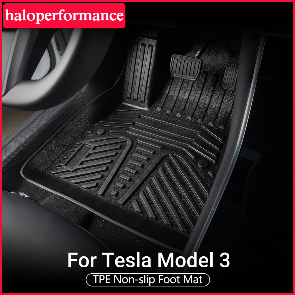 Аксессуары Model3 коврики из ТПЭ для Tesla Model 3 аксессуары ног защитные от грязи tesla model