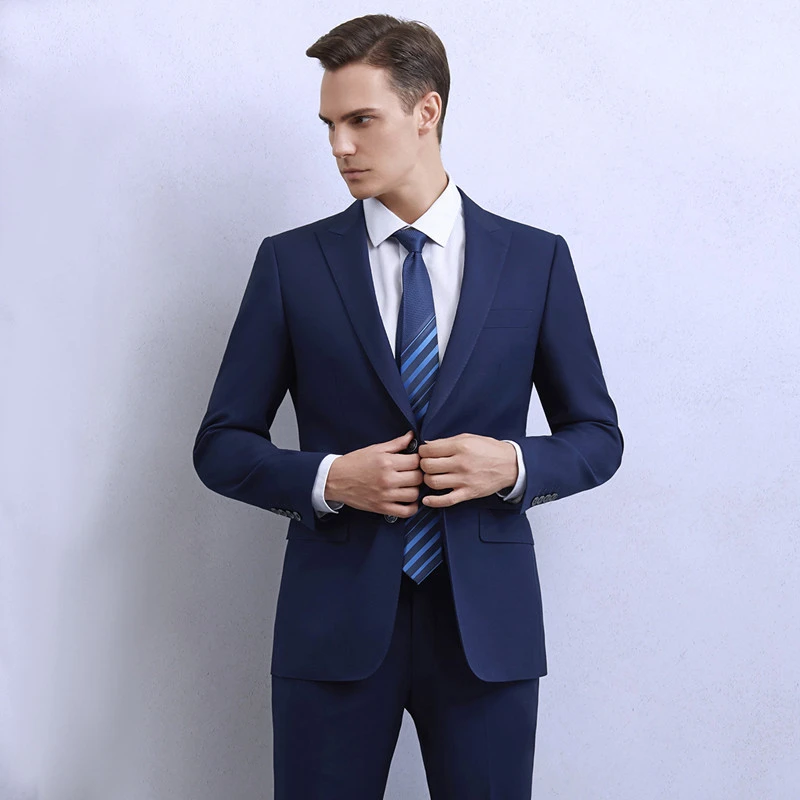 

New Arrival (Blazer+Pants) Luxury Men Suit 2 Piece Set Fashion Boutique Groom Wedding Dress Men's Tuxedo Men Banquet Club Dress