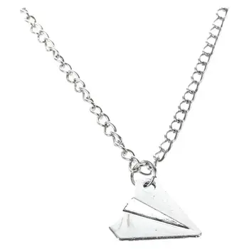 

New Fashion One Direction Harry Styles Paper Airplane Necklace (Silver)